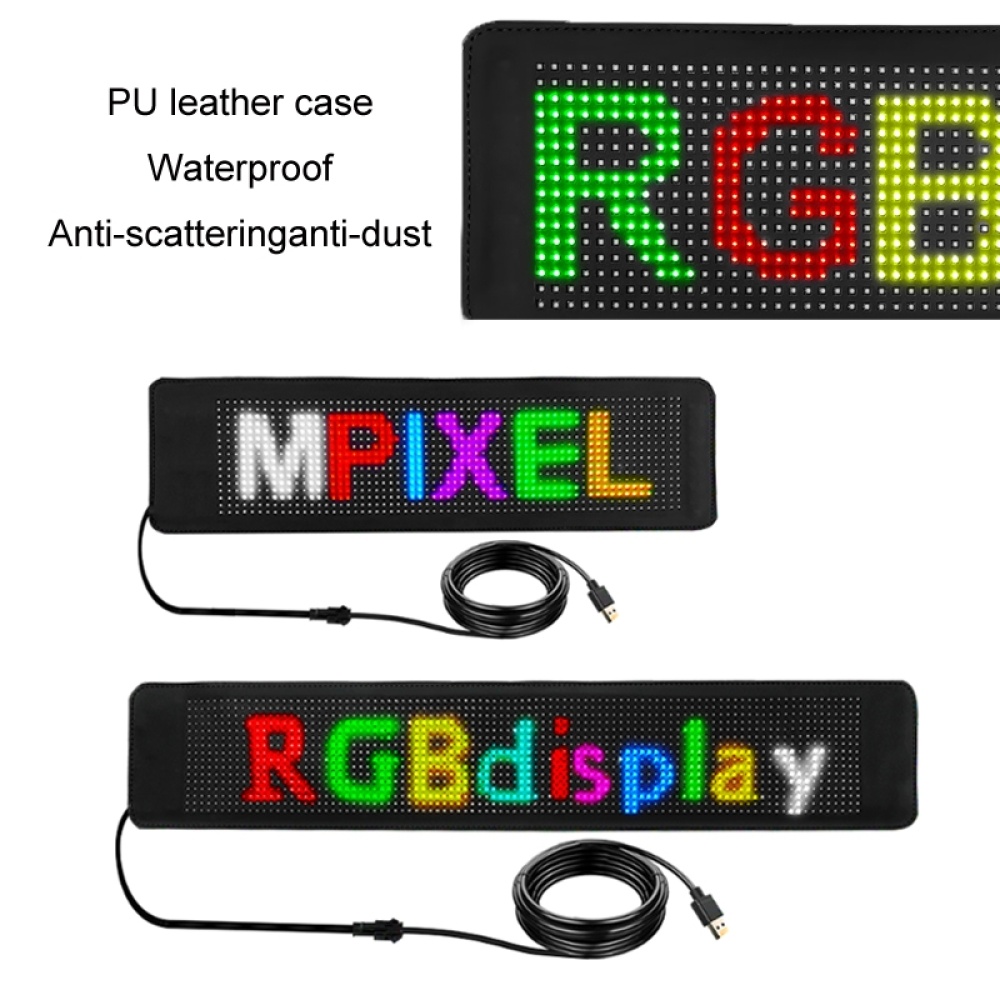 WIFI Model 980x150mm Vehicle Rear Window Color Flexible LED Electronic Screen - Image 3