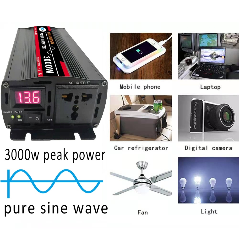 12000W 60V to 220V High Power Car Pure Sine Wave Inverter Power Converter - Image 3