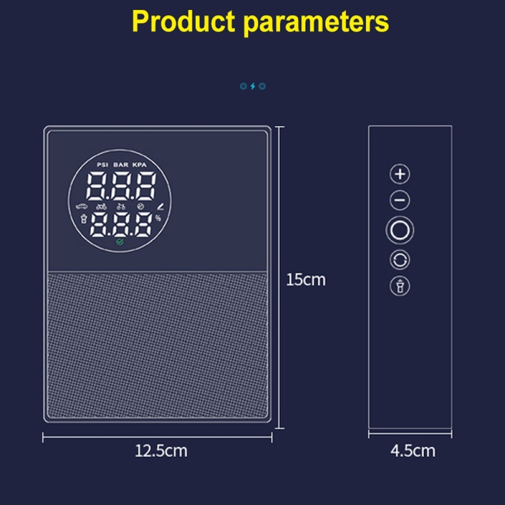 Car Start Battery Emergency Power Supply Car Air Pump, Model: 4 Strings Smart - Image 2