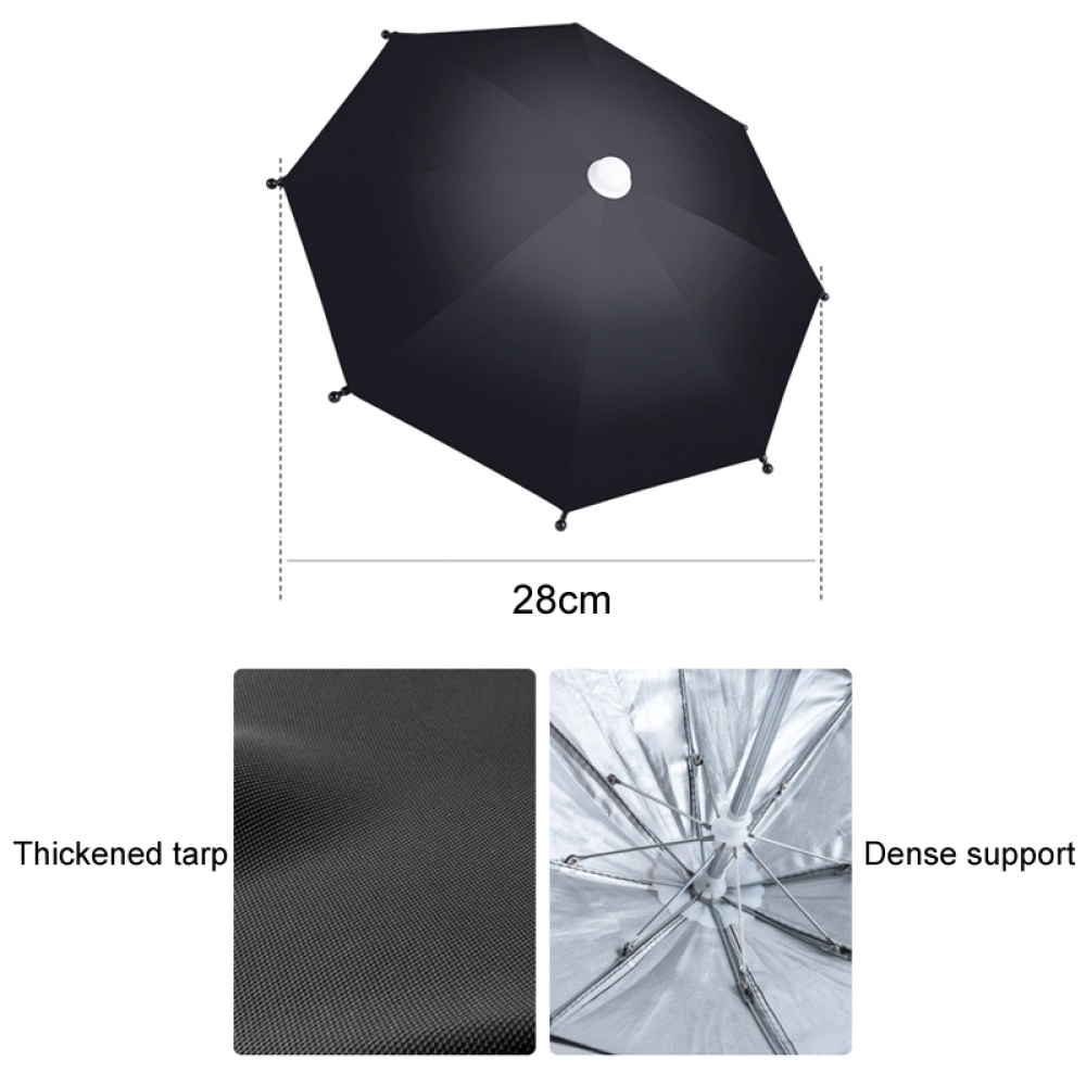 Motorcycle Waterproof Sunshade Umbrella Mobile Phone Navigation Bracket(Handlebar) - Image 2