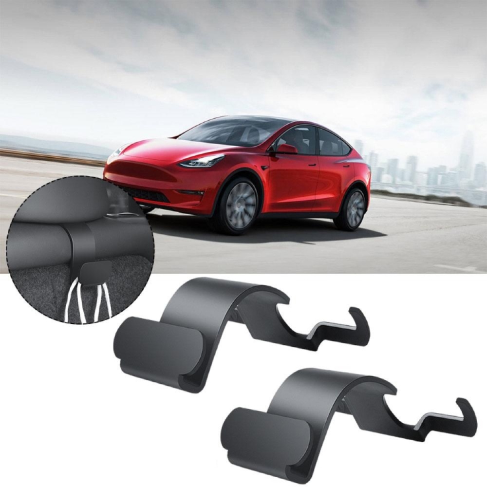 For Tesla Model Y 2pcs Rear Trunk Hook Bag Umbrella Hanger