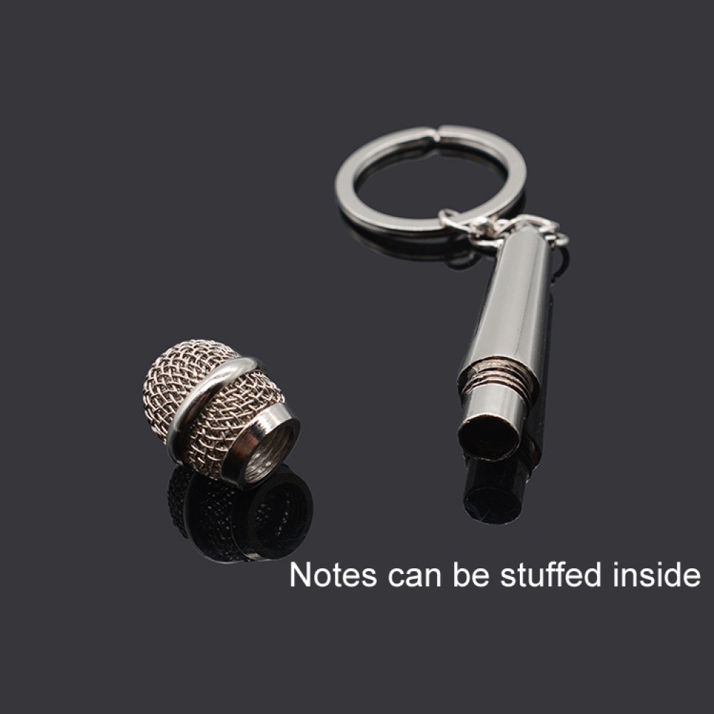 Simulated Microphone Metal Keychain Small Gift(BY-452) - Image 2