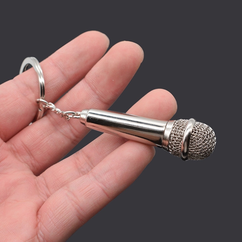 Simulated Microphone Metal Keychain Small Gift(BY-452) - Image 3