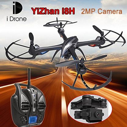 Yizhan i Drone I8H 6-axis Gyro 4-Channel 2.4GHz 4-axis RC Mini Quadcopter with 2.0MP Camera & Remote Control & LED Light