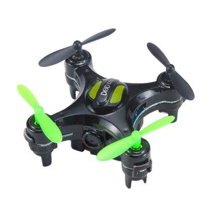 D2 2.4G 4CH Mini Quadcopter Drone with 2MP Camera & LED Light & 6-axis Gyro(Black)