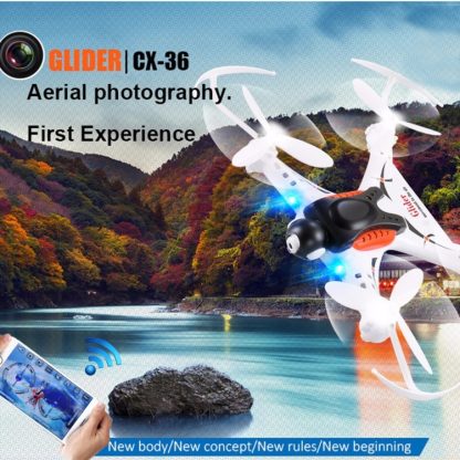 CX-36B Mini WiFi 360 Degree Flips 4-Channel 2.4GHz Radio Control Quadcopter with 0.3MP Camera & 6-axis Gyro & LED Light(