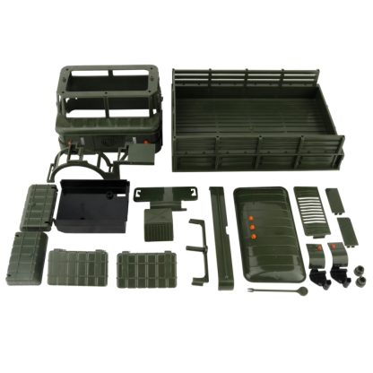 WPL B-24 DIY Assembly 1:16 Mini 4WD RC Military Truck Control Car Toy(Green) - Image 2