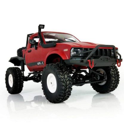 WPL C-14 1:16 Mini 2.4G 4WD RC Crawler Off Road Car with Light(Red) - Image 2