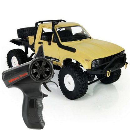 WPL C-14 1:16 Mini 2.4G 4WD RC Crawler Off Road Car with Light(Yellow)