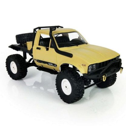 WPL C-14 1:16 Mini 2.4G 4WD RC Crawler Off Road Car with Light(Yellow) - Image 2