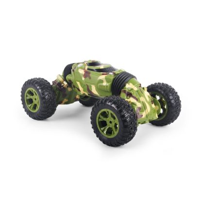 1086 Rechargeable 4 Channels Deformation Stunt Twisting Car Toy Car(Green) - Image 2