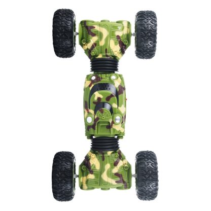 1086 Rechargeable 4 Channels Deformation Stunt Twisting Car Toy Car(Green) - Image 3