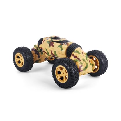 1086 Rechargeable 4 Channels Deformation Stunt Twisting Car Toy Car(Yellow) - Image 2