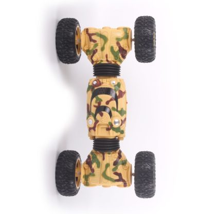 1086 Rechargeable 4 Channels Deformation Stunt Twisting Car Toy Car(Yellow) - Image 3