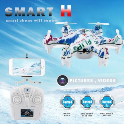 CX-37-TX Smart-H  Mini 3D Flying 6-axis Gyro 4-Channel 2.4GHz Hold Phone WiFi Control Hexacopter with Radio Control & 0.