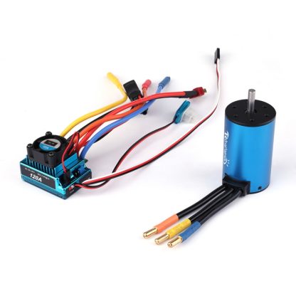 120A 3660 3800kv Waterproof Remote Control Car Motor Electronic Speed Controller ESC Accessories