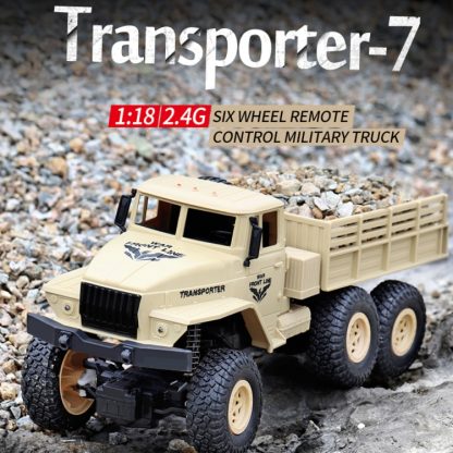 JJR/C 1:18 2.4Ghz 4 Channel Remote Control Dongfeng 7 Six-wheeled Armor Truck Vehicle Toy(Yellow) - Image 2