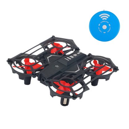 RH817A Infrared Remote Control Induction 4-Axis Quadcopter Smart Toy, Support  Altitude Hold & LED Light (Black)