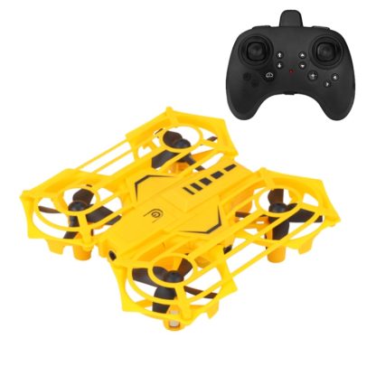 RH817 2.4GHz Induction 4-Axis Quadcopter Smart Toy with Remote Control, Support  Altitude Hold & LED Light (Yellow)