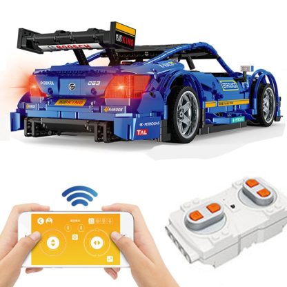 MoFun 13073 1:8 2.4GHz + APP Dual Mode Remote Control C63 Roadster Children DIY Intelligence Assembled Building Blocks T