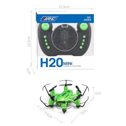 JJR/C H20Mini 6-axis Gyro 4CH Mini Drone Headless One Key Return 2.4GHz Radio Control Quadcopter(Green) - Image 3