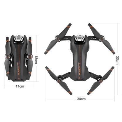 S5 2.4GHz 6-axis 4CH Foldable HD Aerial Photography Quadcopter with 4K Dual Camera (Black) - Image 3