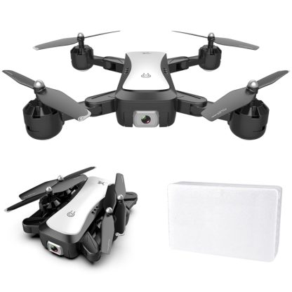 S36 2.4GHz 6-Axis 4CH Foldable HD Aerial Photography Quadcopter with 4K Dual Camera (White)