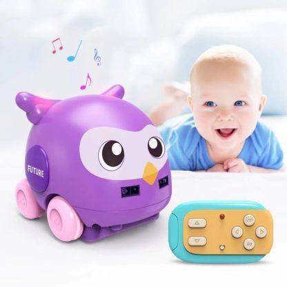 MoFun Rockwoo-3302 1:32 Multi-function Four-way Wireless Remote Control Obstacle Avoidance Follow Cartoon Owl Shape Car