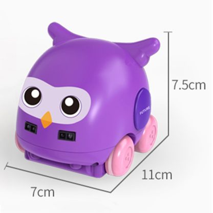 MoFun Rockwoo-3302 1:32 Multi-function Four-way Wireless Remote Control Obstacle Avoidance Follow Cartoon Owl Shape Car - Image 3