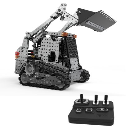 MoFun SW(RC)-008 2.4G Wireless Remote Control 10-channel Caterpillar Forklift Children DIY Stainless Steel Assembled Toy