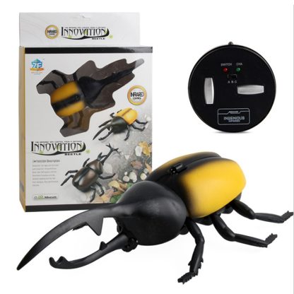 9996 Infrared Sensor Remote Control Simulated Beetle Creative Children Electric Tricky Toy Model (Yellow) - Image 3