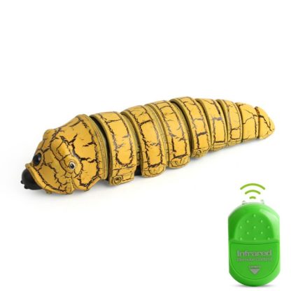 9910A Infrared Sensor Remote Control Simulated Insect Creative Children Electric Tricky Toy Model (Yellow)