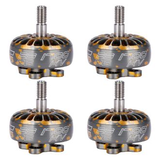 4 PCS iFlight XING 2306 2450KV CNC RC 6S Brushless Motor for DIY RC Racing Drone (Color: Yellow)