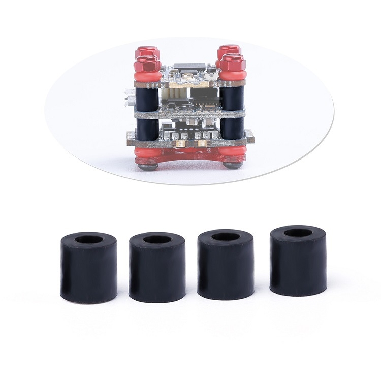 5 Packs / 100pcs iFlight M2 4mm Damping Standoff 16x16 Flytower Shock Absorber Rubber Column Separation Pillar for FPV R