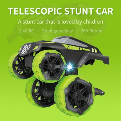 [US Warehouse] 2.4G Wireless Remote Control Car Toy Double Sided 360 Degree Rotating Telescopic Stunt Car - Image 2