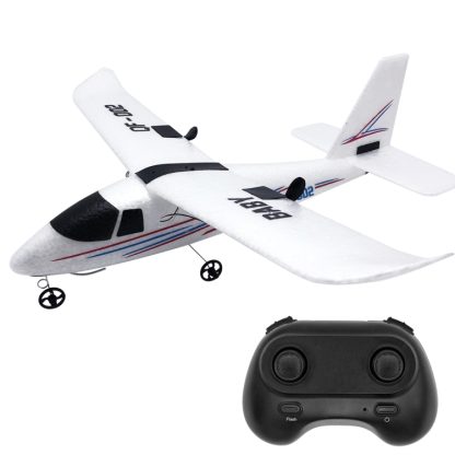 QF002 2.4G RC Glider EPP Foam DIY Assembled Remote Control Fixed-wing Aircraft (White)