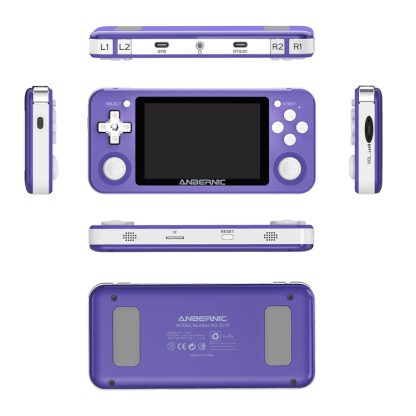 Powkiddy RG351P 3.5 inch IPS Screen Double Joystick Retro Handheld Game Console 1GB+64GB Memory, Linux OS(Purple) - Image 3