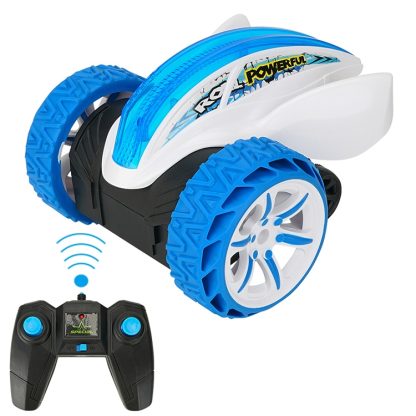 JJR/C Q77 2.4GHz Remote Control Stunt Car Vehicle Toy (Blue)