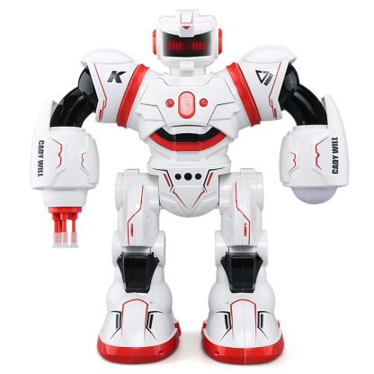 YDJ-K1-YW Programmable Remote Control Intelligent Early Education Robot (Red)