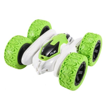 YDJ-T03B 4WD 2.4G 360 Degree Double-Sided Roll Remote Control Drift Stunt Car (Green)