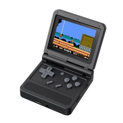 Powkiddy V90 3.0 inch IPS Screen 64-bit Retro Handheld Game Console with 16GB Memory(Black)