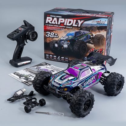 SCY-16101 2.4G 1:16 Electric 4WD RC Monster Truck Coupe Car Toy (Purple) - Image 2