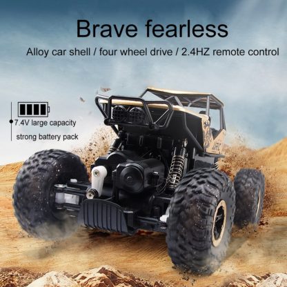 JJR/C Q50 1:18 Scale 2.4GHz 4 Wheel Drive Racing Climbing Car RC Off-road Car with Remote Controller(Gold)