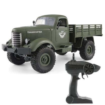 JJR/C Q61 Transporter-2 Full Body 1:16 Mini 2.4GHz RC 4WD Tracked Off-Road Military Truck Car Toy(Army Green)