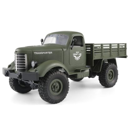 JJR/C Q61 Transporter-2 Full Body 1:16 Mini 2.4GHz RC 4WD Tracked Off-Road Military Truck Car Toy(Army Green) - Image 2