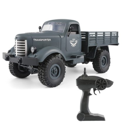 JJR/C Q61 Transporter-2 Full Body 1:16 Mini 2.4GHz RC 4WD Tracked Off-Road Military Truck Car Toy(Blue)