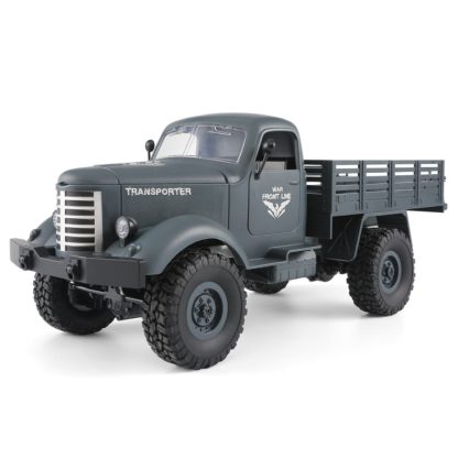 JJR/C Q61 Transporter-2 Full Body 1:16 Mini 2.4GHz RC 4WD Tracked Off-Road Military Truck Car Toy(Blue) - Image 2