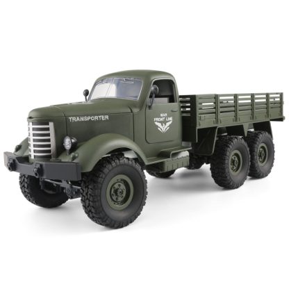 JJR/C Q60 Transporter-1 Full Body 1:16 Mini 2.4GHz RC 6WD Tracked Off-Road Military Truck Car Toy(Army Green) - Image 2