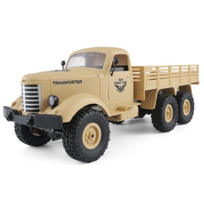 JJR/C Q60 Transporter-1 Full Body 1:16 Mini 2.4GHz RC 6WD Tracked Off-Road Military Truck Car Toy(Yellow) - Image 2