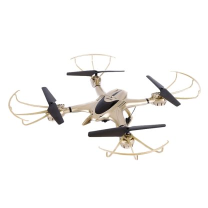 MJX X401H FPV WiFi 2.4GHz 4 Channels 6 Axis Gyro Drone 2.4GHz RC Mini Quadcopter with 0.3MP Camera(Gold) - Image 2